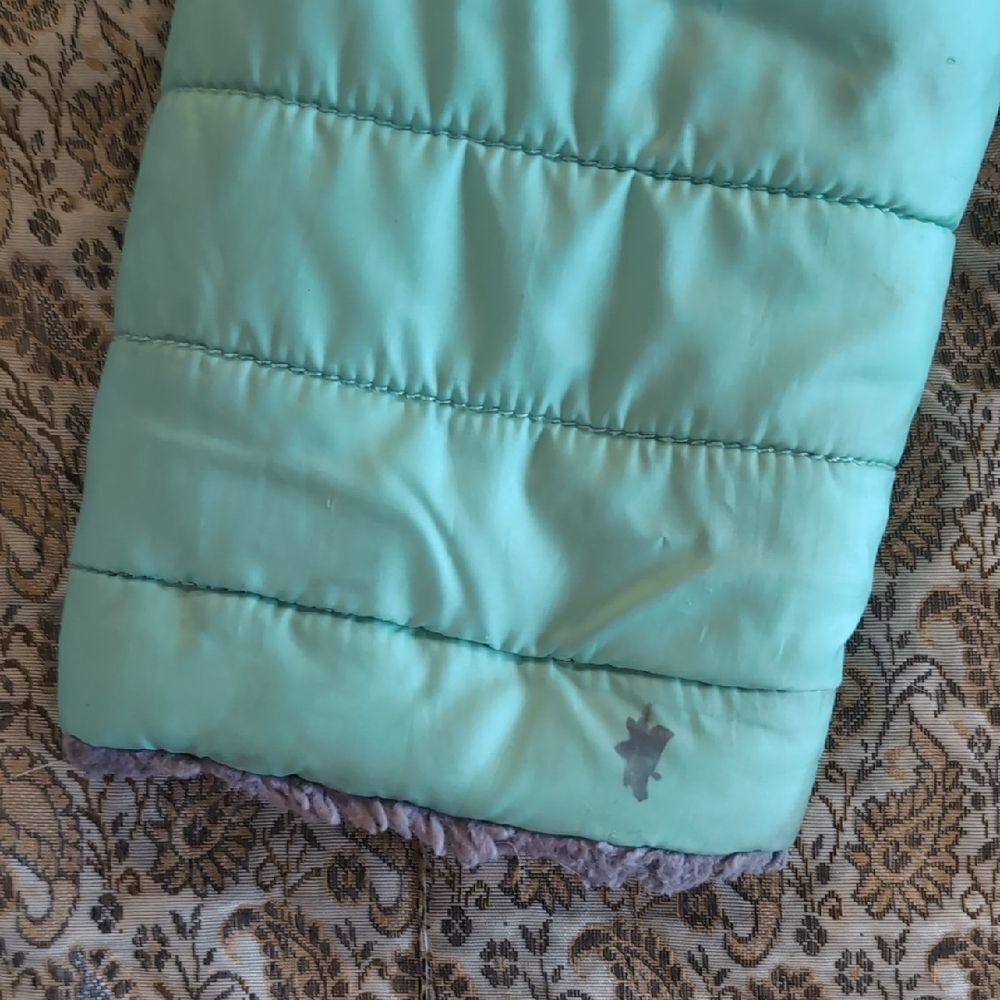 The North Face Kids Mint/Grey Reversible Jacket size 14 - Picture 6 of 10